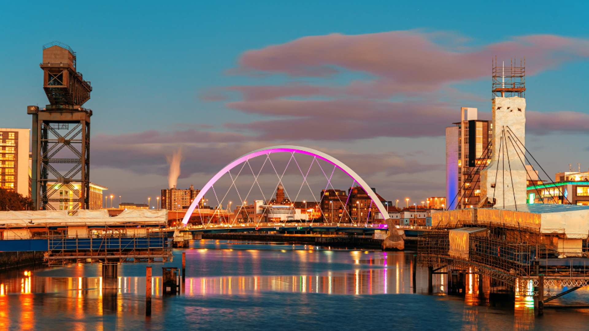 View of Glasgow from the Clyde